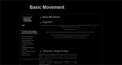 Desktop Screenshot of basicmovement.hu