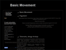 Tablet Screenshot of basicmovement.hu
